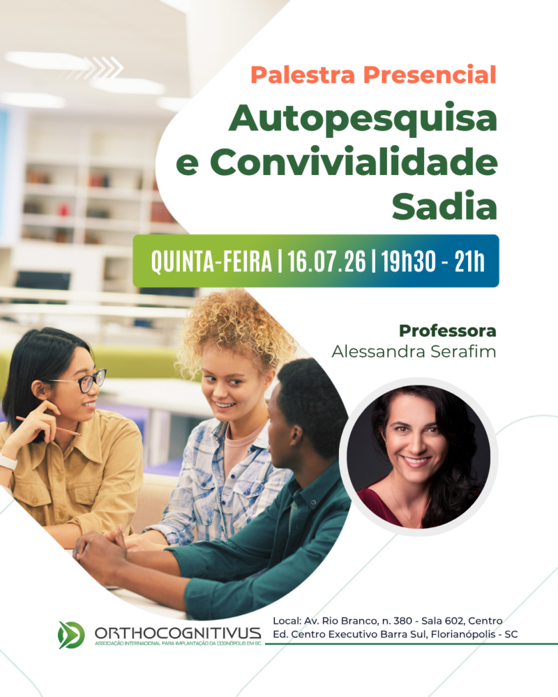 Palestra Gratuita Autopesquisa e Convivialidade Sadia